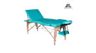 Массажный стол DFC NIRVANA, Relax Pro,  дерев. ножки, цвет зеленый (Green)