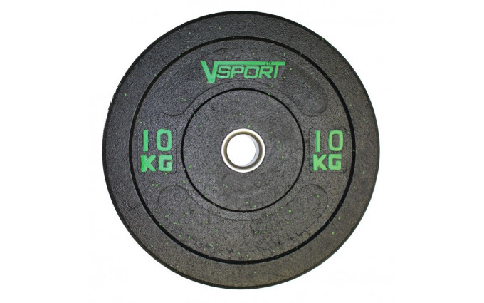 Диск бамперный черный 10 кг Диск бамперный черный 10 кг